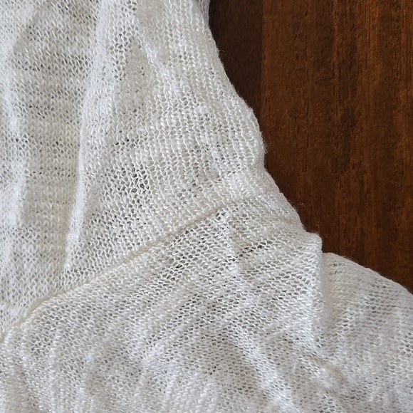 Torrid Cream Open-Front Three Quarter Sleeve Cropped Caridigan Shrug Size 1X - Picture 5 of 14